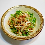 シャキシャキ食感が絶品!水菜とツナのごまサラダ